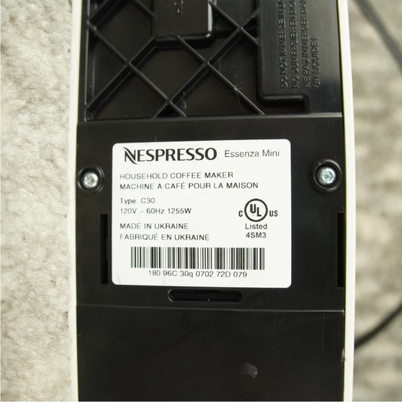 Nespresso Essenza Mini Espresso Pod Machine C30 White Tested Coffee Ukraine Made - Picture 9 of 11